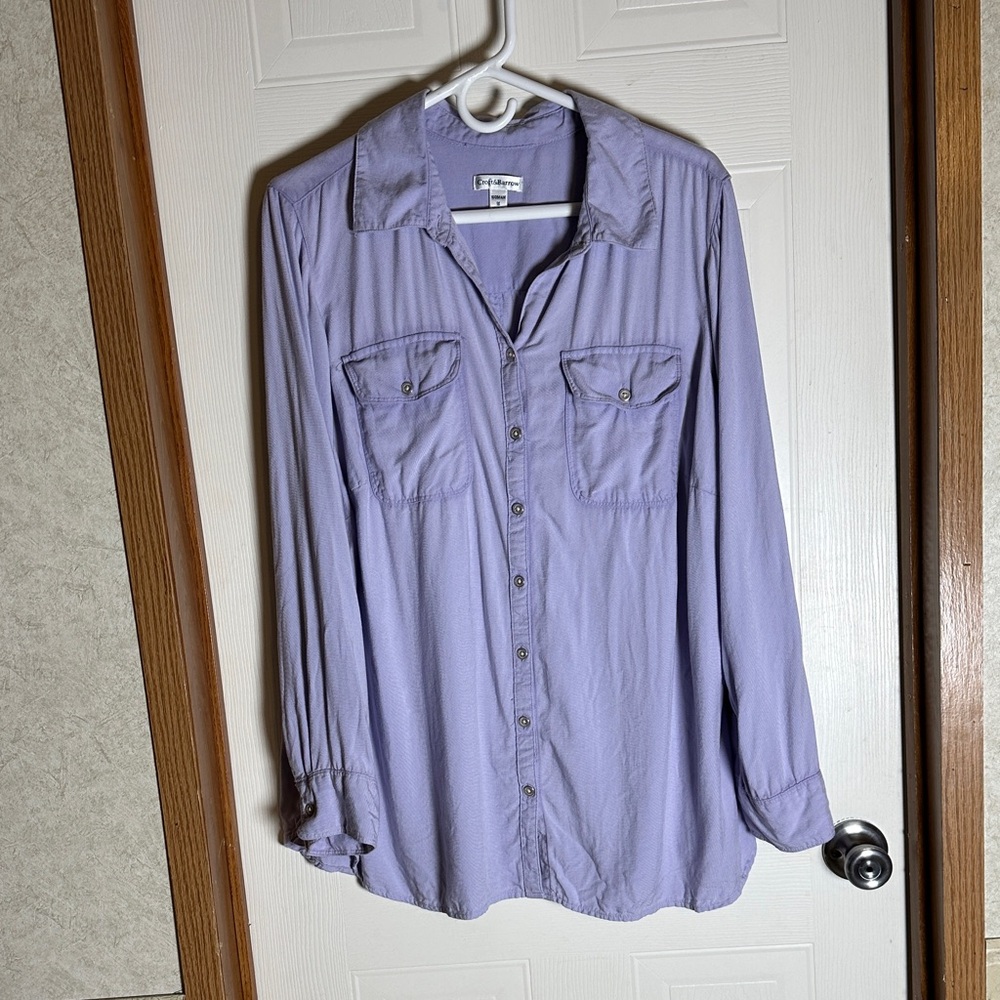 Croft & Barrow Purple Button Down Shirt